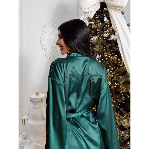 Olavoga SAFFRON köntös mélyzöld